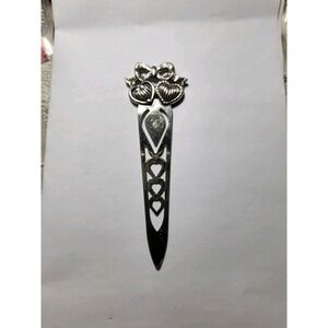 Brighton Silver Heart Bow‎ Bookmark
